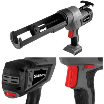GRAPHITE wyciskacz do silikonu akumulatorowy 18V