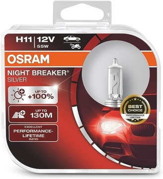 OSRAM Night Breaker Silver H11 + 100%