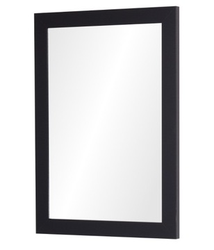 Lustro w ramie klejonej PREMIUM 60x60 CZARNE