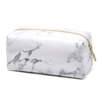 KOSMETYCZKA ETUI MARMURKOWA MARBLE BIAŁY MARMUR