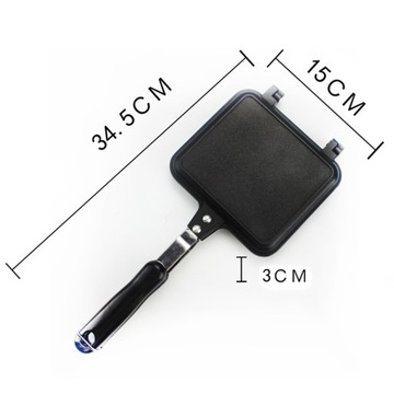 КВАДРАТНАЯ СКОВОРОДА С АНТИПРИГАРНЫМ ПОКРЫТИЕМ, ЧЕРНАЯ M