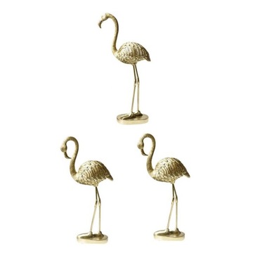 3x Złota Figurka Statua Żywica Rzeźba