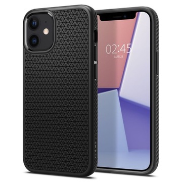 ETUI DO IPHONE 12 MINI SPIGEN LIQUID AIR CZARNY MATOWY