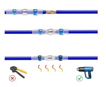 СОЕДИНИТЕЛИ ТЕРМОУСАДОЧНЫЕ С ОЛОВОЙ 150 шт.