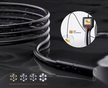 ЭНДОСКОПНАЯ КАМЕРА ДЛЯ ПРОВЕРКИ 5M 8 мм 2,4 ДЮЙМА ЖК-дисплей FHD