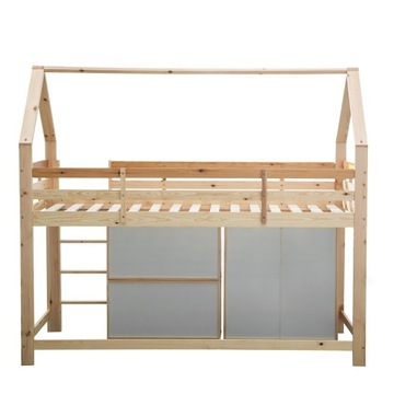 УНИВЕРСАЛЬНАЯ ЯРУСНАЯ КРОВАТЬ С ЛЕСТНИЦЕЙ 205x95x180