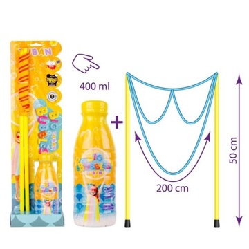 TUBAN SZNUREK DO BANIEK OKULARY + 400ml PŁYN
