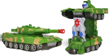 CZOŁG ROBOT 2W1 LASERY ŚWIATŁA DŹWIEKI E1163 EMAJ