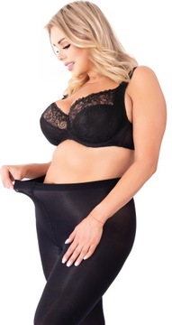 Колготки из микрофибры PLUS SIZE 70 DEN угольно-черные VEERA 70 непрозрачный феном