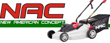 ЭЛЕКТРИЧЕСКАЯ КОСИЛКА NAC 1800 Вт, 40 см, ЦЕНТРАЛЬНАЯ регулировка, БОЛЬШАЯ корзина, МОЩНАЯ 2 в 1