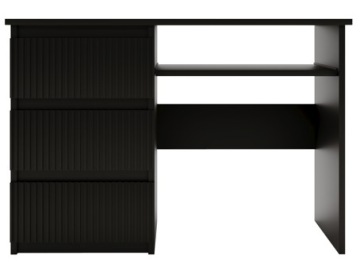 Biurko 110 cm czarne stylowe nowoczesne frezowane CS9 MDF