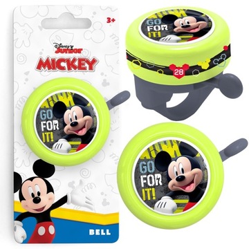 DZWONEK ROWEROWY DZWONEK DO ROWERU HULAJNOGI MYSZKA MICKEY