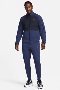 Męska bluza dresowa z kapturem Nike Sportswear Tech Essential Navy r.S