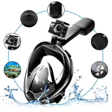 МАСКА ДЛЯ СНОРКЕЛИНГА L/XL ДЛЯ ВЗРОСЛЫХ, ПЛАВАЮЩИХ ПОЛНОЕ ЛИЦО