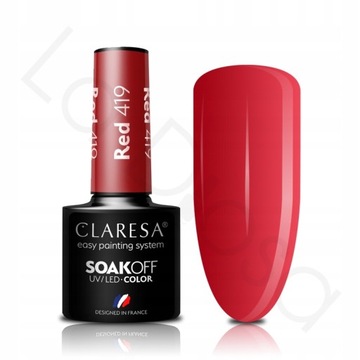Claresa Lakier Hybrydowy Red nr419 5ml HYBRYDA