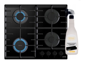 Płyta GORENJE gaz na szkle GT642SYB +płyn i skrobaczka do płyt Gratis!