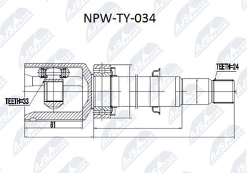 POLOOSA PRAVÁ TOYOTA COROLLA VERSO 2.2D 04- AURIS 06