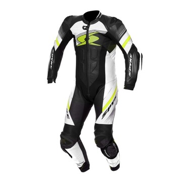 KOMBINEZON MOTOCYKLOWY MĘSKI SPYKE ESTORIL RACE CZARNO-ŻÓŁTY 48
