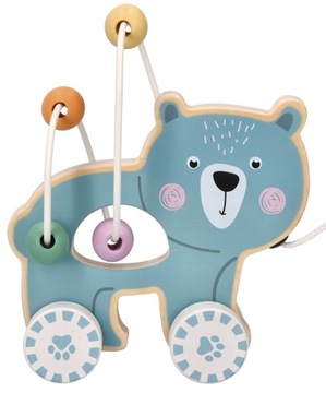 MIŚ NA SZNURECZKU DO CIĄGNIĘCIA NA SPACER ADAMTOYS