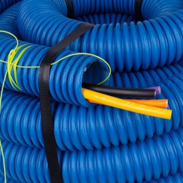 АРОТ ГОФРИРОВАННАЯ ТРУБА 75мм 10м ЗАЗЕМЛЕНИЕ С ДИСТАНЦИОННЫМ УПРАВЛЕНИЕМ СИНИЙ DVR RDG