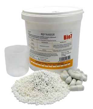 BIO7 GRAISSES, BIO7 TŁUSZCZE 1 KG. ODTŁUSZCZACZ BAKTERIE DO OCZYSZCZALNI