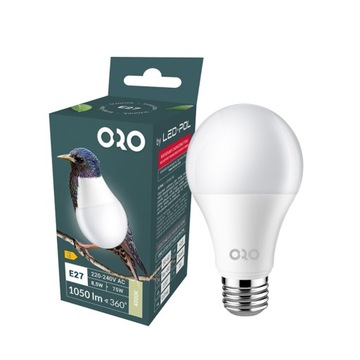 Żarówka LED kulka E27 8,5W barwa neutralna 1050lm WYDAJNA Led-pol