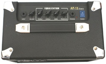 УСИЛИТЕЛЬ БАС-ГИТАРА БАС 15 Вт x 2 ДИНАМИКА