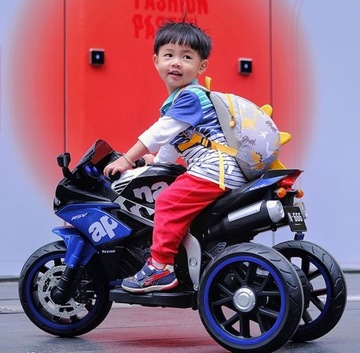 Duży Motorek Trójkołowy na akumulator 2 SILNIKI XL