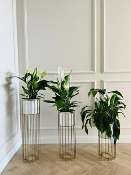 Металлическая подставка для цветов GOLD Design LOFT, 42 см