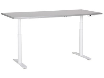 Biurko regulowane 180x72 szaro-białe