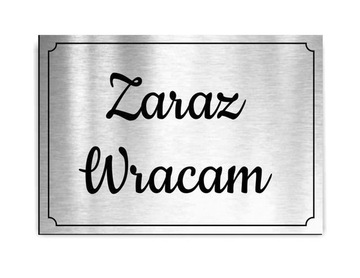 ДОСКА Я скоро вернусь Часы работы двусторонняя А5