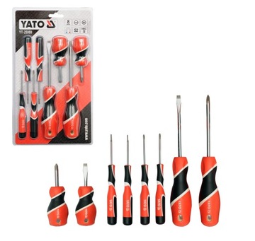 ZESTAW WKRĘTAKÓW ŚRUBOKRĘTÓW 8 SZT. YATO YT-25980