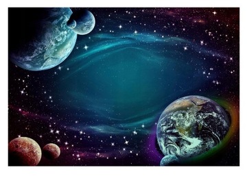 Fototapeta KOSMOS PLANETY Dziecięca Sufit 312x219
