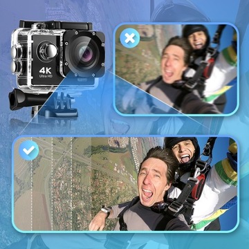 Водонепроницаемые 4K HD Wi -Fi Sports Go Pro + бесплатные 17 аксессоров