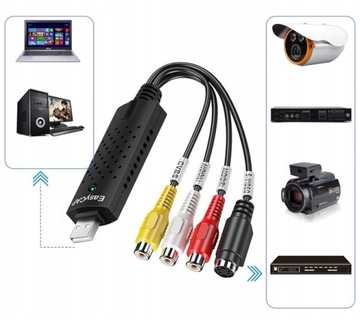 КОПИРОВАНИЕ ВИДЕОГРАББЕРА EASYCAP С VHS НА ПК AV USB3