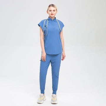 KOMPLET MEDYCZNY DAMSKI SCRUB UNIFORM RÓŻNE KOLORY ROZMIAR S~XXL