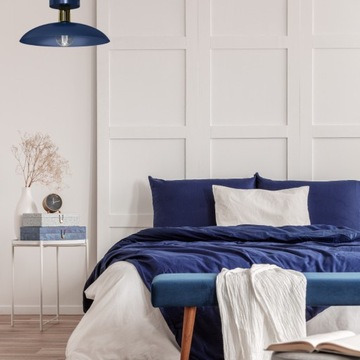 ПОТОЛОЧНЫЙ СВЕТИЛЬНИК, СВЕТОДИОДНАЯ ЛЮСТРА LOFT, ТЕМНО-СИНИЙ E27