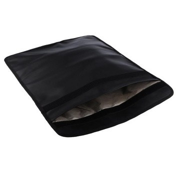 Czarna, skórzana torba na tablet, odporna na hakowanie, torba podróżna z klatką Faradaya