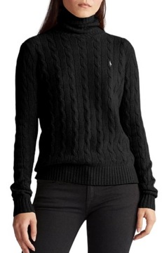 SWETER GOLF WEŁNIANY POLO RALPH LAUREN CZARNY r.XS