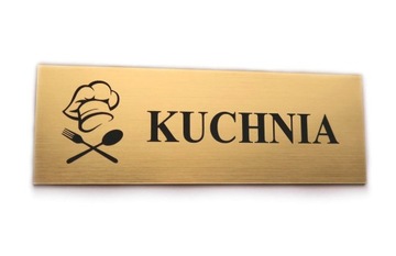 Personalizowana TABLICZKA DOWOLNA TREŚĆ na drzwi Grawer 20x7 cm filtr UV