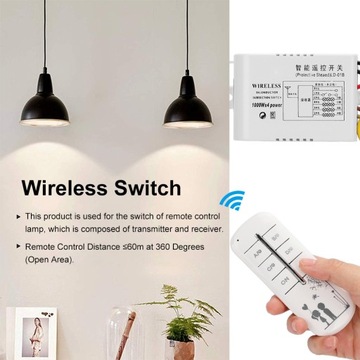 220 V 4-kierunkowy inteligentny bezprzewodowy przełącznik cyfrowy UE