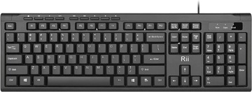 Klawiatura Nożycowa RK907 USB Czarna Rii OUTLET