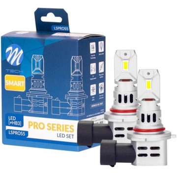 ŻARÓWKI HB3 9005 LED M-TECH PRO SMART SERIES 1:1 PLUG&PLAY 6000K ZIMNA BIEL