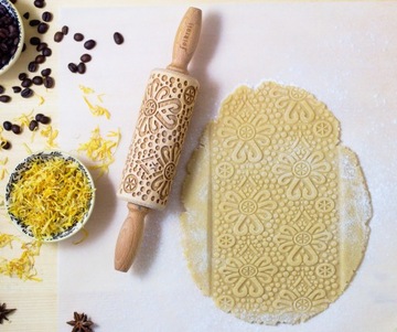 Wałek grawerowany do ciasta wzór PARZENICA