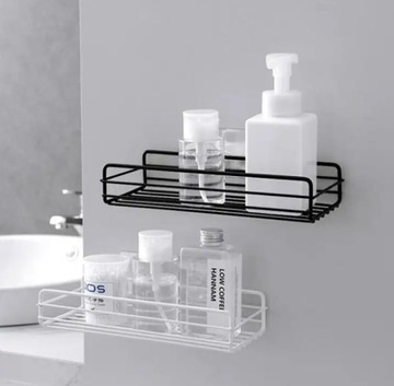 САМОКЛЕЯЩАЯСЯ МЕТАЛЛИЧЕСКАЯ ПОЛКА ДЛЯ КУХНИ И ВАННОЙ КОМНАТЫ