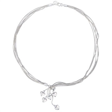 МАЛЕНЬКОЕ ОЖЕРЕЛЬЕ LOVE ИЗ МАТЕРИАЛА ПРЕМИУМ ПЕРСИКОВОЕ СЕРДЦЕ