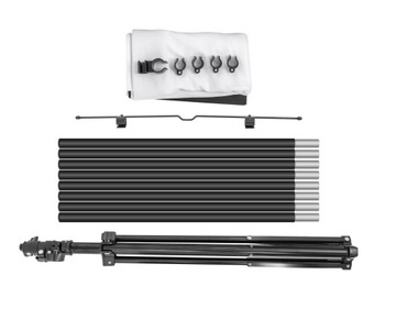 ПРОЕКЦИОННЫЙ ЭКРАН СО ПОДСТАВКОЙ, РЕГУЛИРУЕМАЯ ВЫСОТА, 4K FULL HD READY, 16:9