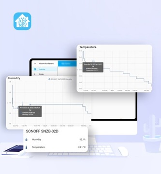 Zigbee SONOFF ЖК-датчик температуры влажности