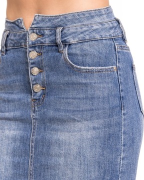 Modna spódniczka jeansowa damska nowy model