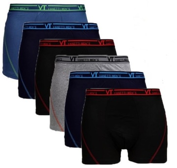 6x BOKSERKI MĘSKIE BAMBUSOWE ANTYBAKTERYJNE 3XL